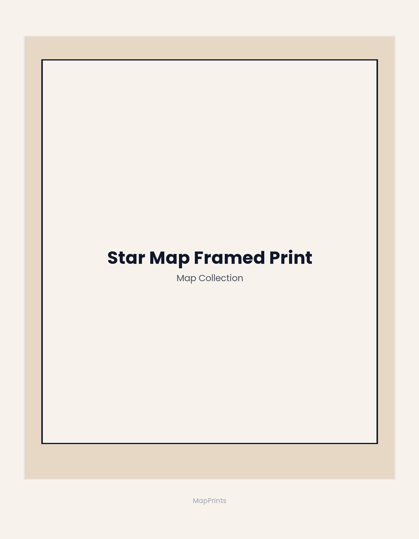 Star Map Framed Print placeholder