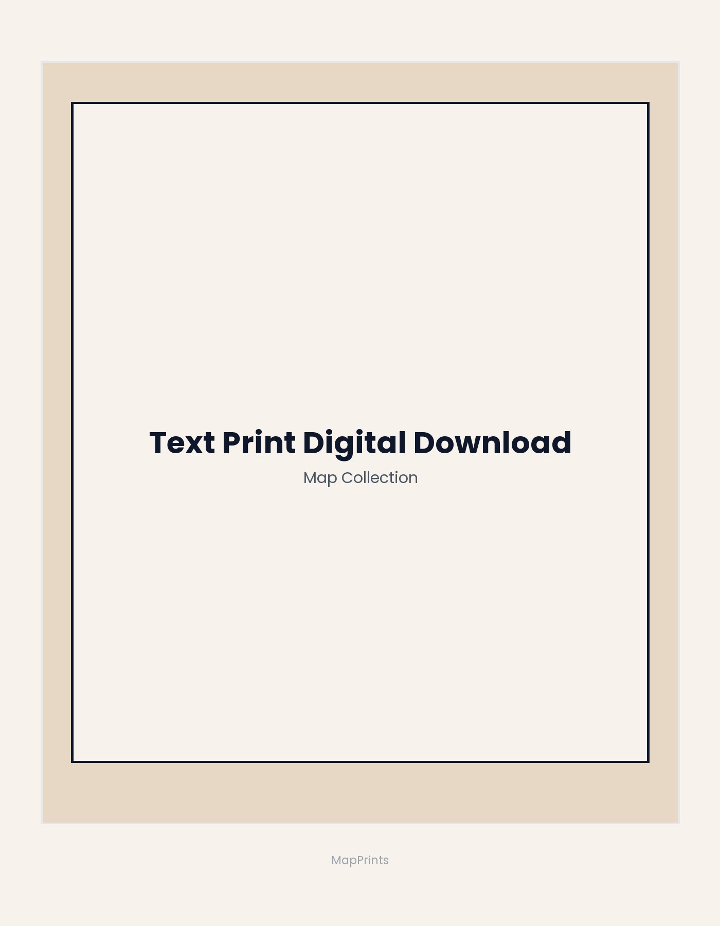 Text Print Digital Download placeholder